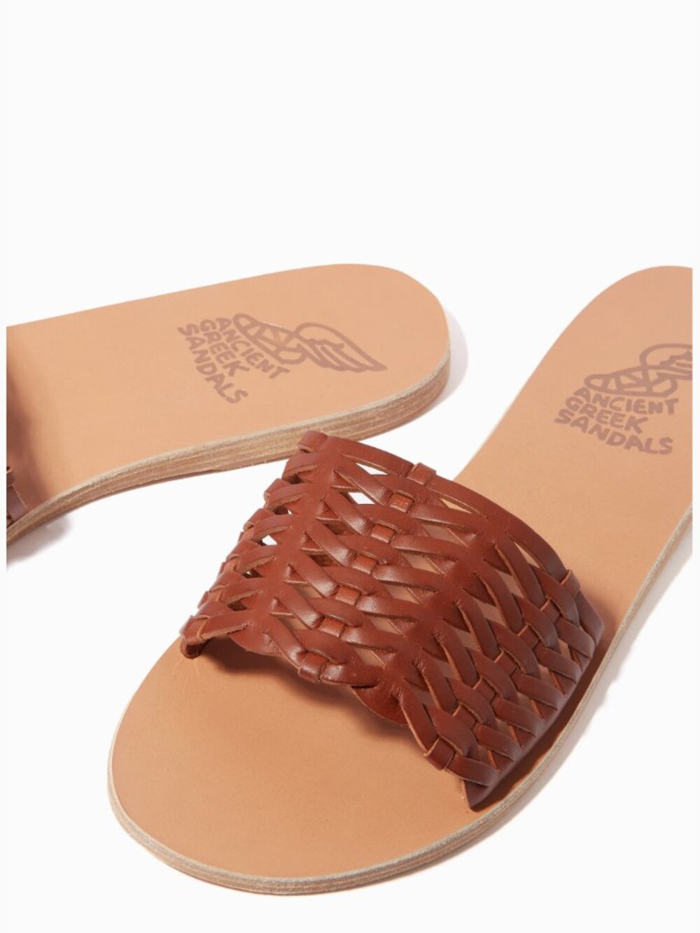 Ancient Greek Sandals Taygete Leather Women 7 Greece Claret Woven Beachy Elegant
